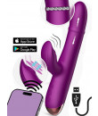 Vibratore Rabbit Perline in Movimento, Vibrazione e Pulsazione APP Ricaricabile USB