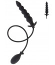 Plug Anale Gonfiabile 18,5-23 cm x 4-5,5 cm Silicone Nero