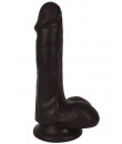 Dildo Realistico con Testicoli e Ventosa Thinz 14 x 3,8 cm Nero