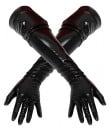 GUANTI IN LATTICE LATEX NERI per FISTING