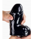 Easy - Dildo Anale con Aggancio Vac-U-Lock 16 x 6,5 cm. Nero