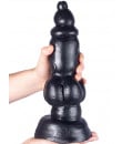 Doggy - Fallo Gigante con Aggancio Vac-U-Lock 34 x 10 cm. Nero