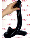 Cobra Spitting - Gut Snake Dildo Flessibile 90 x 3,8 cm. Nero