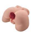 Rose Butt Plug - Cuneo Anale in Silicone con Butt Rose 10,7 x 3 cm. Rosso