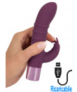 Rabbit Vibe - Vibratore Rabbit in Silicone 13 x 3,2 cm. Magenta Ricaricabile con USB