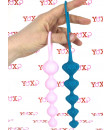 Satisfyer Love Beads Catene Anali da 5 Bulbi Progressivi 20,5 x 2,8 e 20,5 x 3,3 cm. in Silicone Rosa e Azzurro