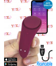 Satisfyer Sexy Secret Vibratore Indossabile Comandabile con APP 8 x 3,5 cm. in Silicone Magenta Ricaricabile USB