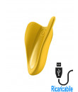 Satisfyer High Fly Vibratore da Mano in Silicone Giallo Ricaricabile USB