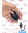 Stimolatore da Dito Potente in Silicone Nero Ricaricabile USB