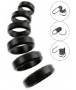 Set di 6 Anelli Fallici da 2,6 a 5,6 cm.in Silicone 