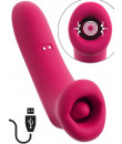 Bocca Succhia Clitoride con  Lingua Vibrante Ricaricabile USB