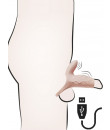 Guaina Fallica Vibrante con Punta Scoperta, Aggancio per Testicoli e Stimolatore clitorideo vibrante Ricaricabile USB