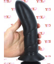 Oscar - Dildo Anale Ricurvo con Aggancio Vac-U-Lock 21 x 5,7 cm. Nero