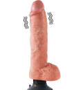 KING COCK - Vibratore Ultra Realistico 26 x 5,3 cm - Alta Qualita MADE in USA Color Carne