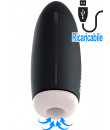 Fap-O-Matic - Masturbatore Vibrante con Effetto Risucchio Ricaricabile USB Nero