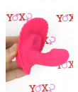 Vibratore Punto G indossabile in silicone rosa 7 x 2,8 cm.