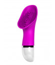 Stimola vagina e clitoride con lingue e setole in silicone fucsia