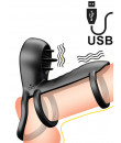 Anello Fallico Vibrante con Lecca Clitoride USB Ricaricabile