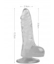 Fallo Realistico Crystal Jelly Chiaro 13,5 X 2,3 cm.