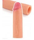 Guaina Realistica Allunga Pene in Silicone +4,5 cm. Color Carne