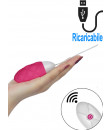 iJoy - Ovetto Vibrante Telecomandato Wireless 8 x 3,3 cm. Rosa Ricaricabile con USB