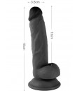 Dildo Realistico Nero 18 x 3,6 cm. Owen