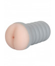 Ribbed Gripper Tight Ass - Masturbatore a Forma di Ano in Morbido TPR color Carne