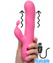 Santa Barbara Surfer - Vibratore Rabbit in Silicone 20 x 3,5 cm. Ricaricabile con USB Rosa