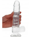 Dildo Realistico Real RAPTURE in Jelly 19,5 x 3,7 cm. Trasparente Flavour L
