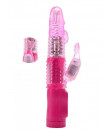 Vibratore Rabbit Heart Rotante con Perle Stimolanti 21 X 3,5 cm.