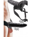Vibratore Strap-on Realistico Real Rapture Cavo Nero per Uomo o Donna 20 X 5 cm.
