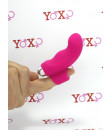 Mini Vibratore da Dito in Puro Silicone Rosa 9 cm.