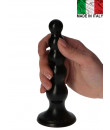 Fallo anale Made in Italy progressivo nero 14 x 3,5 cm.