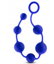 Catena Anale Flessibile in Puro Silicone Blu 38 x 3,5 cm.