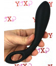 BLACK HEART - Fallo Anale Stimola Prostata 21 x 3,6 cm. in Silicone Nero