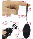 Ovetto vibrante nero telecomandato senza fili 7,5 x 3,5 cm.