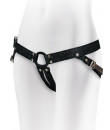 Imbracatura universale in Denim nero per Strap On con anello da 4,5 cm.