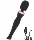 Akasha - Massaggiatore Magic Wand con Testa in Silicone Nero