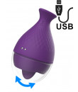 Rewolingo - Stimola Vagina e Clitoride con Lingua in Silicone Ricaricabile con USB Viola