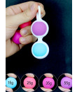 Kit di 4 Kegel Balls - Sfere Vaginali in Puro Silicone con Peso Variabile 3 cm. Vari Colori