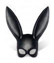 Bunny Mask - Maschera con Orecchie da Coniglio per Pratiche Bondage e BDSM Nero