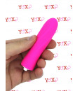 Trimy - Mini Vibratore Bullet con Guaina a Spirale in Silicone 10 x 2,4 cm. Fucsia