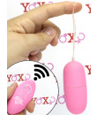 Ovetto vibrante rosa telecomandato senza fili 7 x 3 cm.