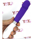 Massaggiatore/vibratore in silicone viola 20,8 x 3,5 cm.