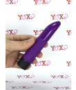 Nyly - Mini vibratore classico viola 13,5 x 2,5 cm.