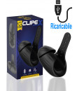 Clipex - Masturbatore Vibrante Regolabile in Silicone Ricaricabile USB Nero