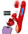 Vibratore Rabbit con APP Spinta, Oscillazione Ricaricabile USB