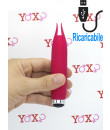 Mini stimolatore per clitoride in silicone magenta per stimolazione intensa ricaricabile  USB