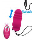 Sunny Side Up - Ovetto Pulsante Wireless in Silicone 8,9 x 3,3 cm. Fucsia Ricaricabile con USB