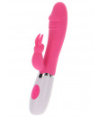 Funky Rabbit - Vibratore Rabbit in Silicone 19 x 3 cm. Rosa